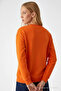 Women's Chiacago Bear Print Orange Sweatshirt - 5