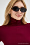 Women's Ultra Soft Turtleneck Burgundy Blouse - 4
