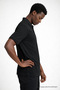 Men's Short Sleeve Loose Black Polo Collar T-Shirt - 5