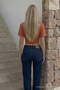 Women's Body-Fitting Powder Crop T-Shirt - 5