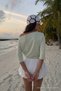 Women's Cotton Summer Basic Gray Blouse - 7