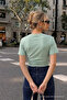Women's Crew Neck Crop T-Shirt - 5