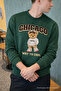Men's Chicago Print Casual Red Green Sweatshirt - 6