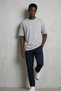 Men's Short Sleeve Summer T-Shirt M.Gray Oversized - 3
