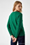 Women's Sorry Chest Printed Green Sweatshirt - 6