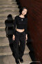 Women's Long Sleeve Tight Black Crop T-Shirt - 7