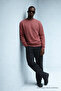 Men's Winter Dusty Rose Oversize Sweatshirt - 3