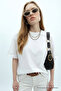 Women's Short Sleeve Cotton Pack Ecru Oversized T-Shirt