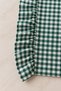 2-Piece 100% Dak Linen Ruffle Detailed American Service/Supla Green Checked - 4