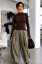 Women's Half-Throat Slim Basic 3-Piece Blouse - 2