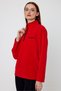 Women's Red Fleece Half Zipper Outdoor Fleece Jacket Tactical Flecee