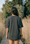 Women's Short Sleeve Crew Neck Smoked T-Shirt - 5