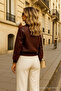 Women's Wide Leg Casual White Palazzo Pants - 5