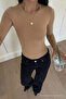 Women's Long Sleeve Crew Neck Slim Fit 3-Piece Blouse - 2