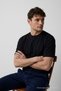 Men's Crew Neck Black Oversized T-Shirt - 2