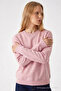 Women's Sorry Chest Printed Pink Sweatshirt - 2
