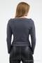 Women's Boat Neck Basic Slim 3-Piece Blouse - 5