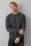 Smoked Oversize Cotton Men's Sweatshirt - 2