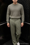 Men's Wide Leg Loose Khaki Baggy Pants - 4