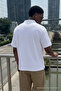 Men's Trend Casual White Polo Neck T-Shirt - 3