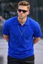 Men's Short Sleeve Basic 5 Pack Polo Neck T-Shirt - 6