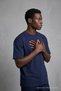 Men's Short Sleeve Summer Navy Blue Oversized T-Shirt - 2