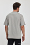 Men's Oversized Fit Thick Fabric Textured Crew Neck T-shirt - 7