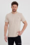 Men's 100% Cotton Standard Fit 5-Piece T-Shirt Set Navy Blue-Beige-Khaki-Grimelange-White - 3