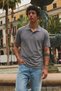 Men's Street Style Smoked Polo Collar T-Shirt - 4