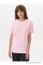 Women's Pink 100% Cotton Crew Neck Basic T-Shirt - 3