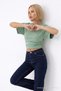 Women's Fashion Slim Fit Çağla Crop T-Shirt - 4