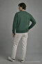 Men's America Printed Loose Fit Red Green Sweatshirt - 6