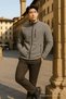 Men's Winter Casual Thick Gray Fleece - 6