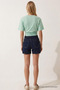 Women's Casual Cotton Crop T-Shirt - 5