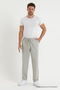 Men's Gray Color Basic Relaxed Fit Jogger Pants - 3
