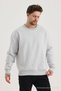 Grimelange Cotton Crew Neck Oversize Raster Basic Men's Sweatshirt - 4