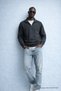 Men's Winter Knitted Collar Smoked Sweatshirt - 4