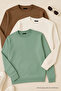 Men's Loose Crew Neck Wide 3-Piece Sweatshirt