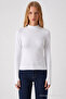 Women's Half Turtleneck Basic 3-Piece Blouse - 3