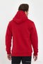 Red Color Kangaroo Pocket Hooded Sweatshirt 1205 - 7