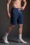 Men's Elastic Summer Comfort Navy Blue Shorts - 5