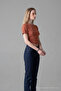 Women's Wide Short Sleeve Powder Crop T-Shirt - 2