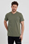 Men's Black White Khaki Gray Navy 100% Cotton 5-Piece T-shirt Pack - 5