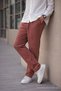 Men's Linen Loose Fit Trousers Tile - 2