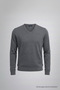 Men's Casual V-Neck Smoked Knit Sweater - 6