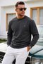 Men's Long Sleeve Trendy Loose 3-Piece Sweatshirt - 2