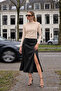 Women's Casual Degaje Boat Neck Beige Blouse - 2