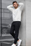 Men's Straight Fit Cotton Black Pants - 3