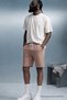 Men's Elastic Double Pocket Relax Caramel Shorts