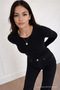 Women's Long Sleeve Crew Neck Slim Fit 3-Piece Blouse - 7